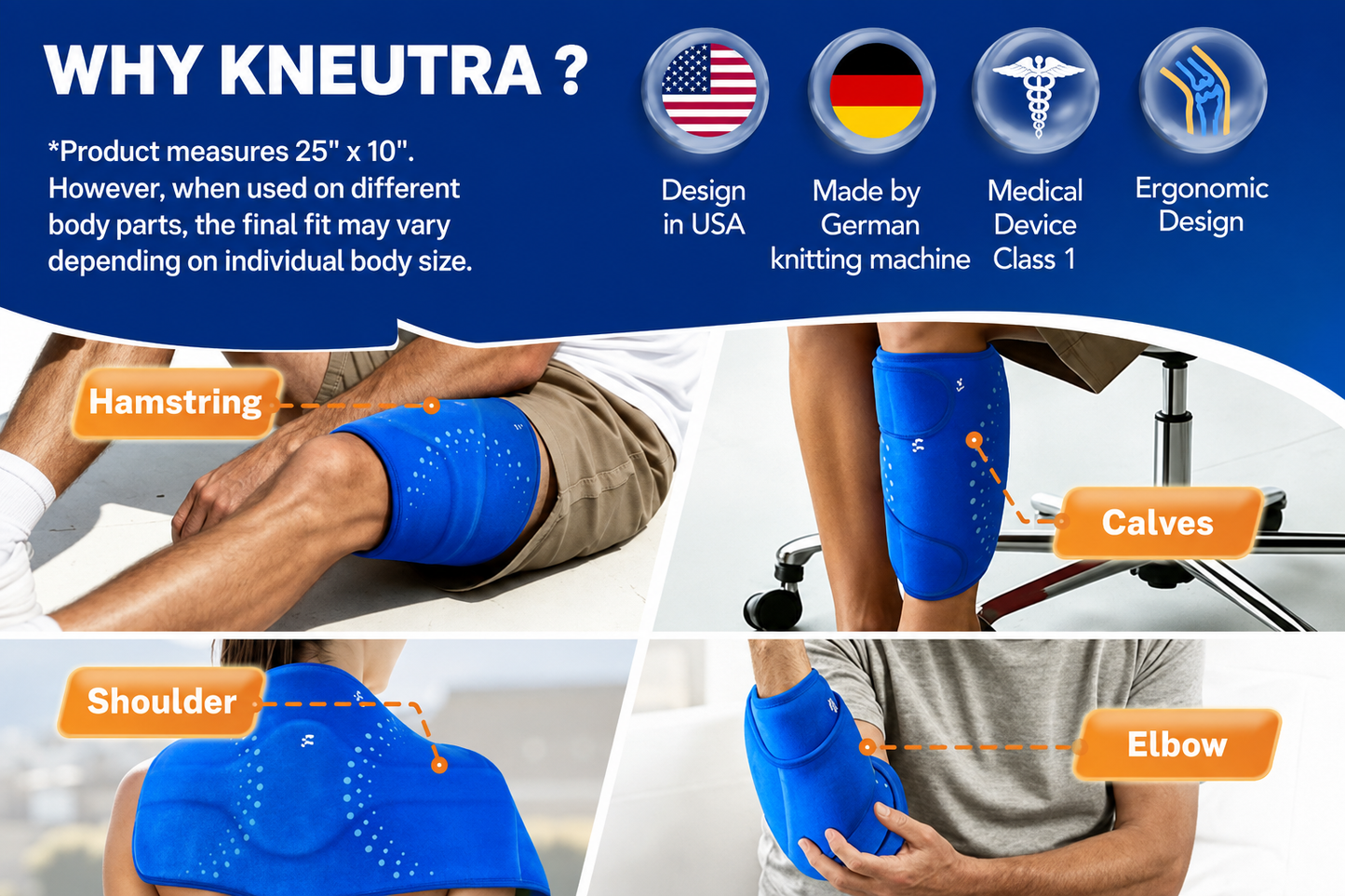 Kneutra 360° Hot & Cold Neck and Back Recovery Wrap