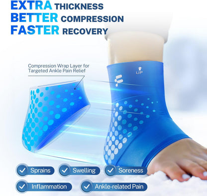 Kneutra 360° Hot & Cold Ankle Recovery Wrap